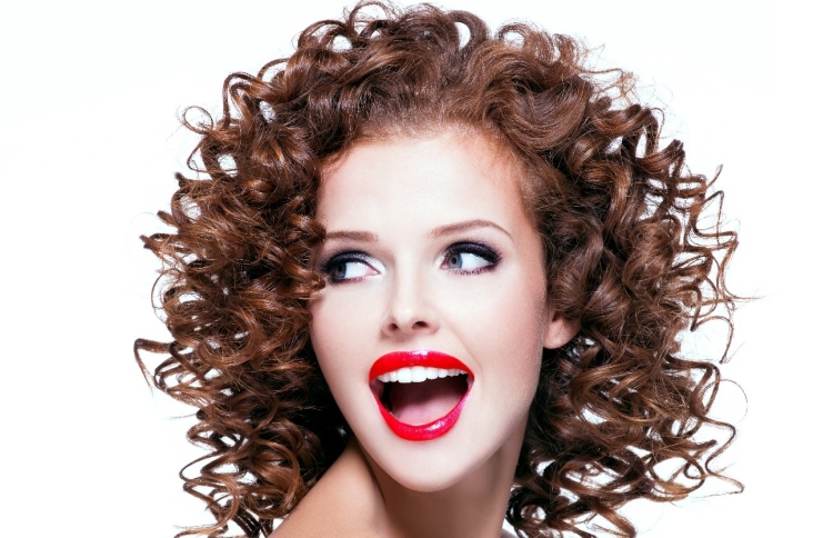 Modern types of perm hair