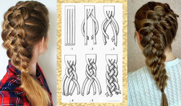 Inverted braid how to weave step by step instructions