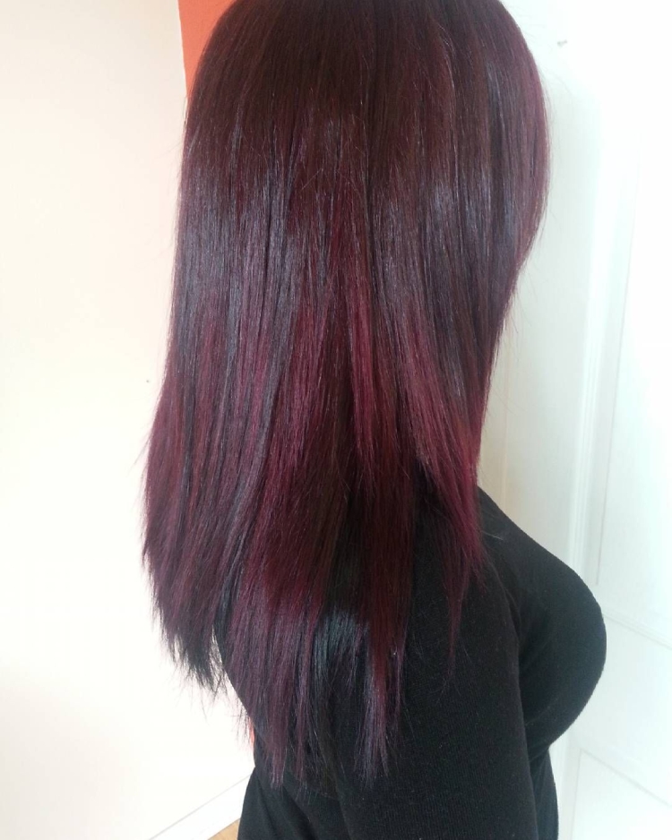 Ripe cherry hair color