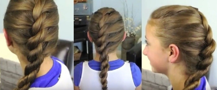 French braids for girls with step by step photos