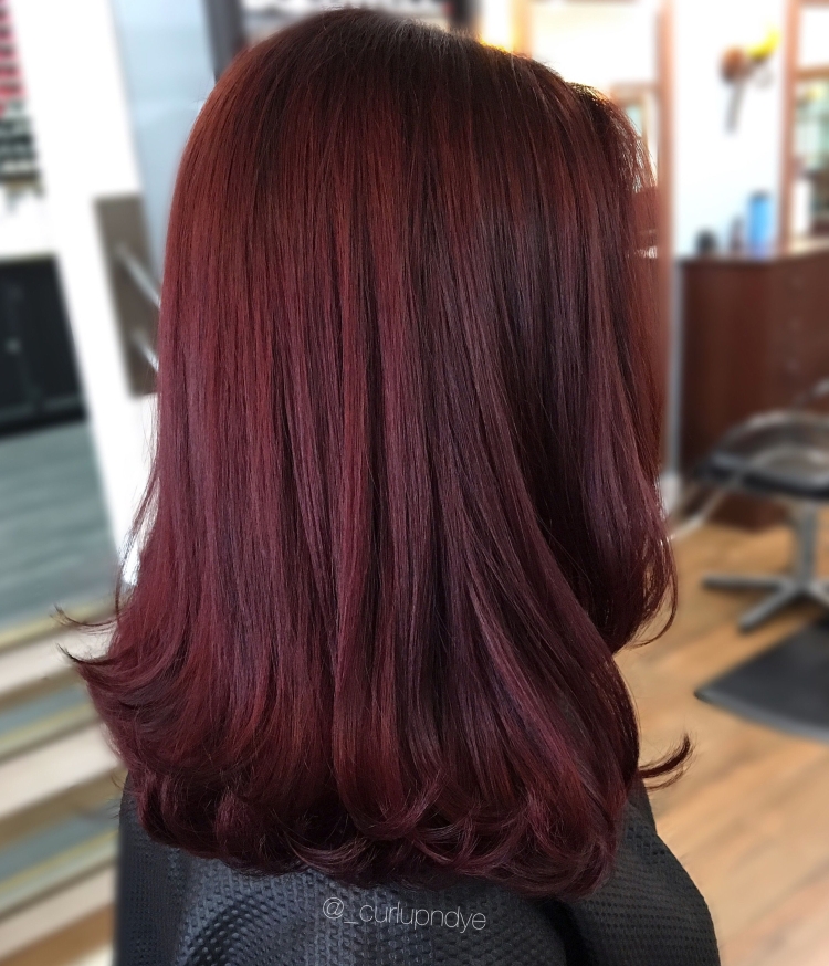 Ripe cherry hair color