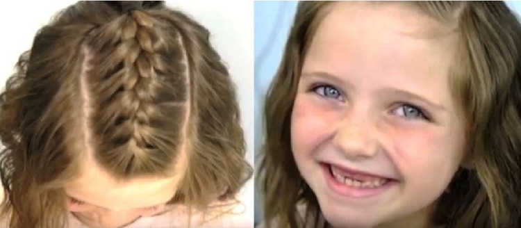 French braids for girls with step by step photos