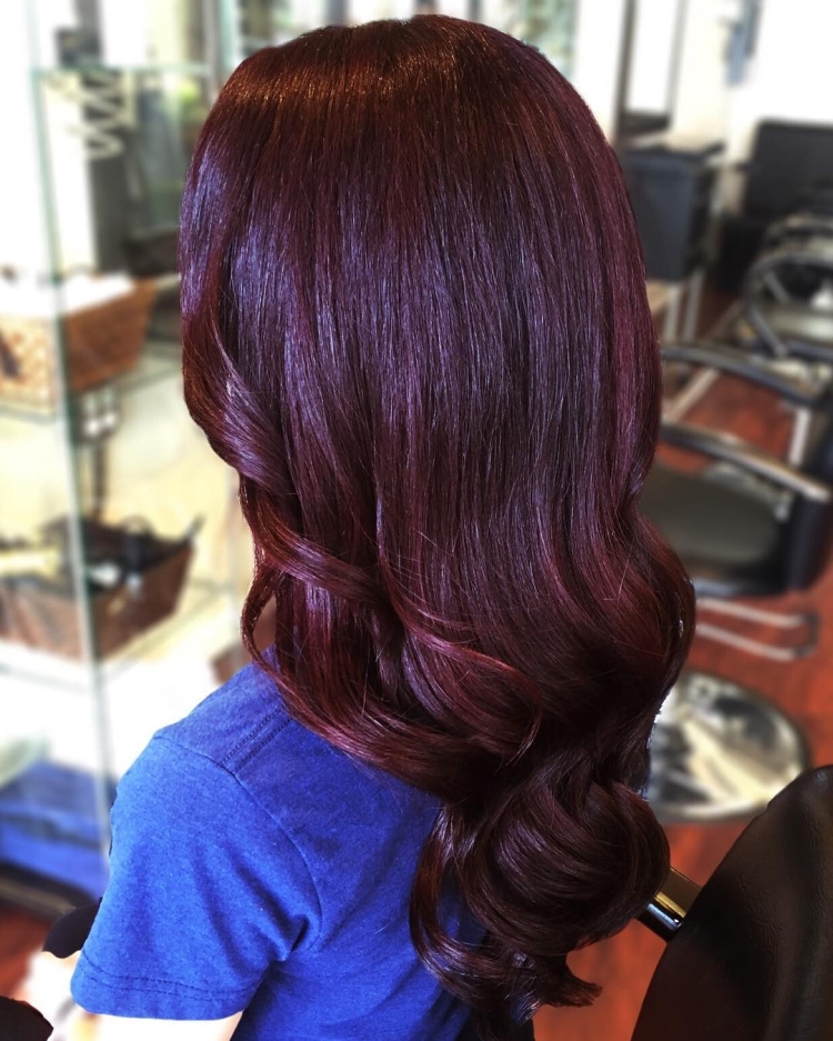 Ripe cherry hair color