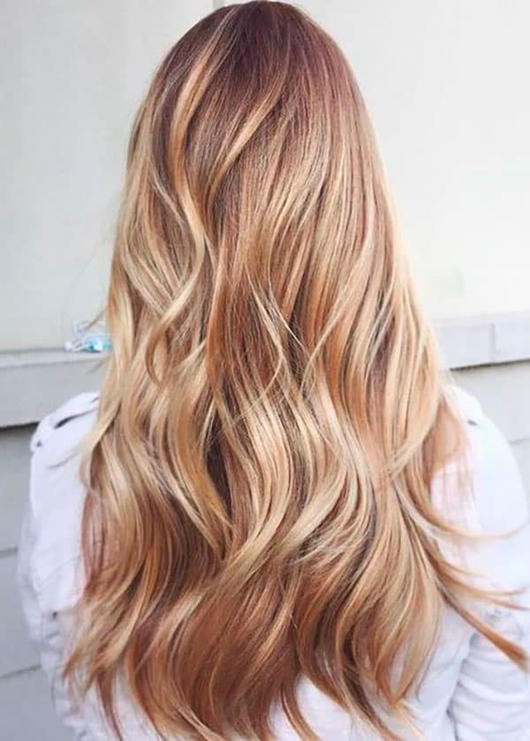 Hair highlighting in two colors