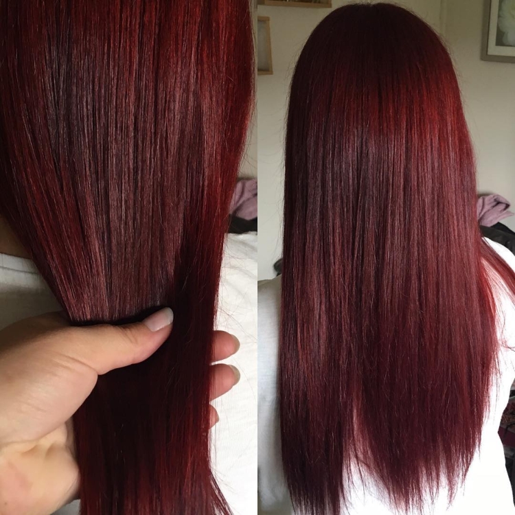 Ripe cherry hair color