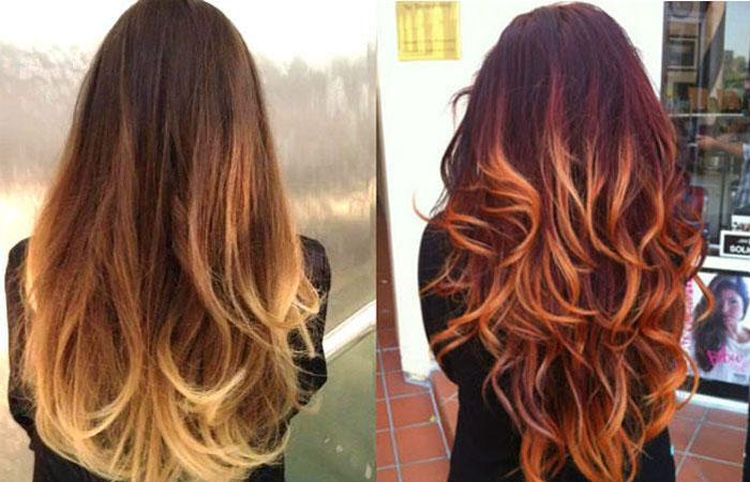 Golden nut hair color