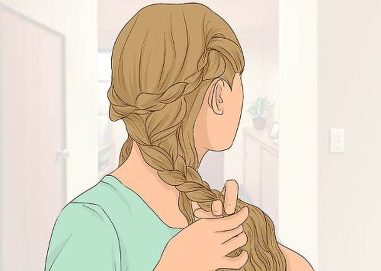 French braids for girls with step by step photos