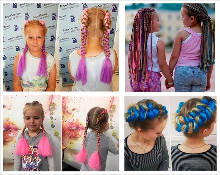 French braids for girls with step by step photos