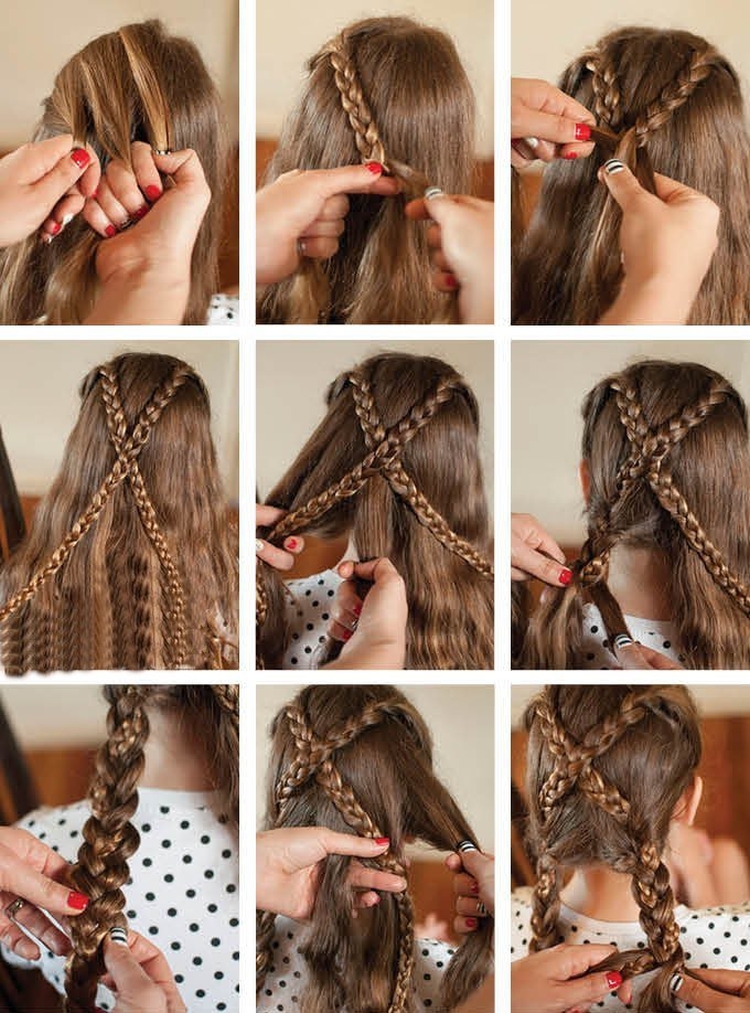 French braids for girls with step by step photos