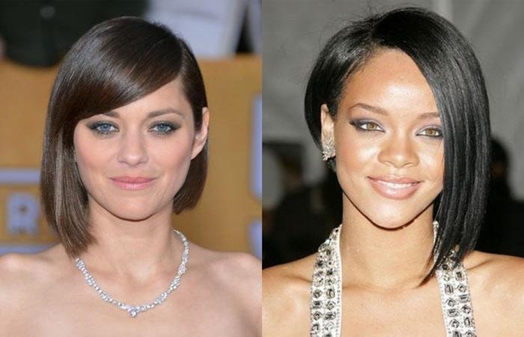 Asymmetrical haircuts for long hair