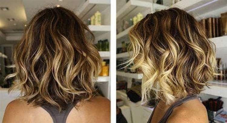 Colored highlights for short hair