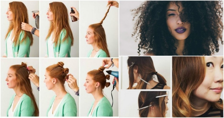 How to make curls without curlers and curling irons at night