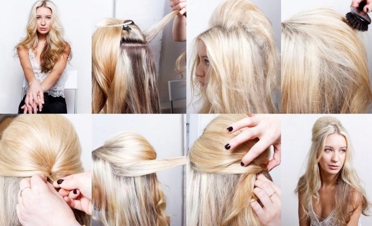 Light hairstyles with loose hair