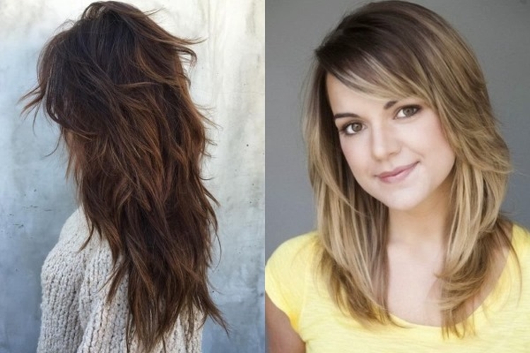 Haircut for long hair without bangs