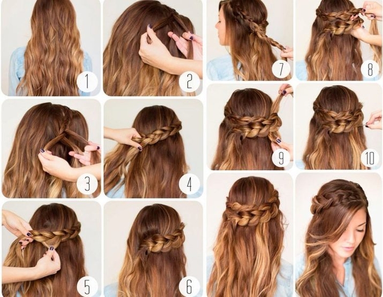 Light hairstyles with loose hair