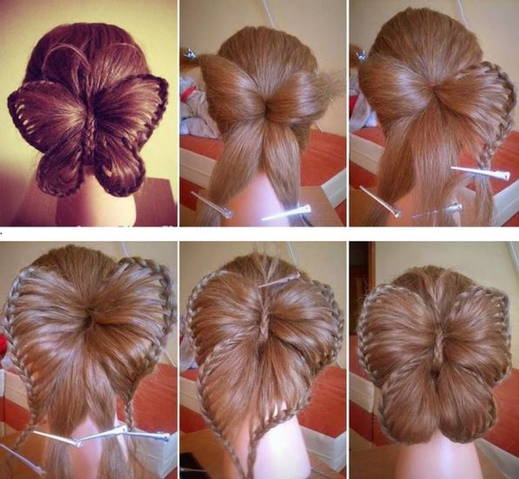 How to make a bow out of hair