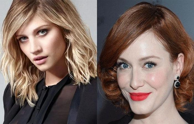 Asymmetrical haircuts for long hair