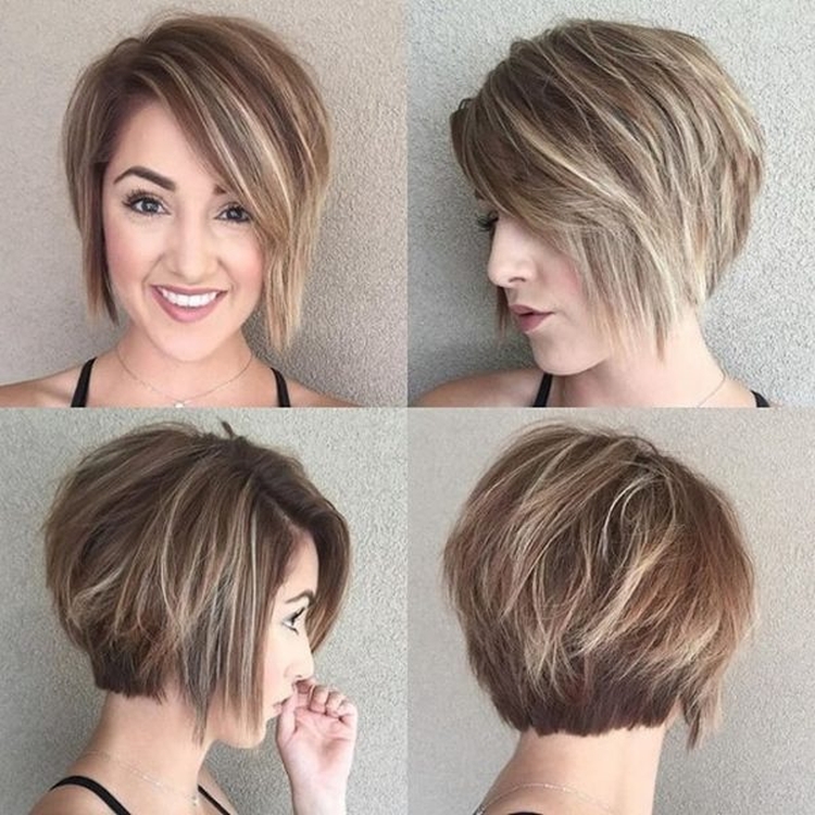 Colored highlights for short hair