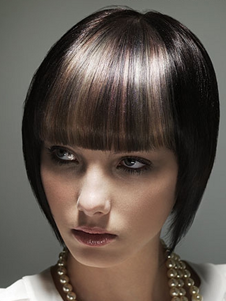 Coloring for short dark hair photo