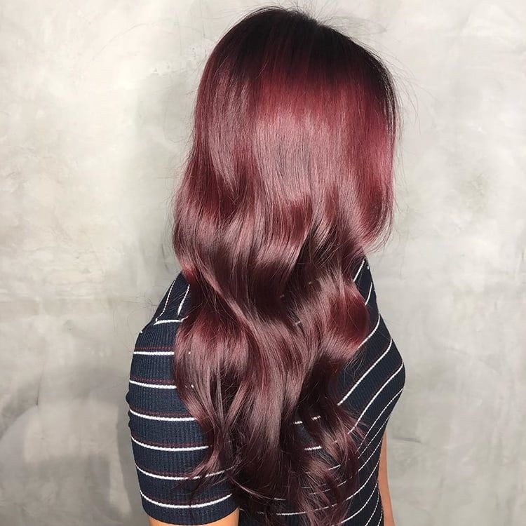 Mahogany hair color photo