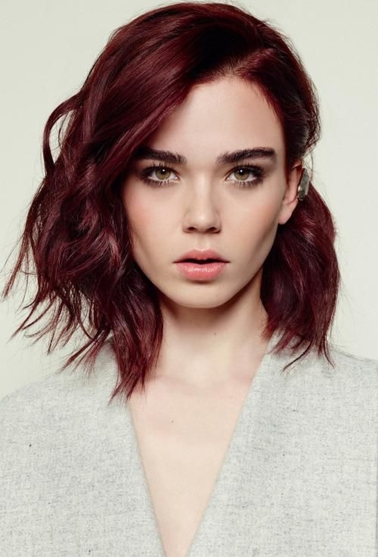 Burgundy hair color