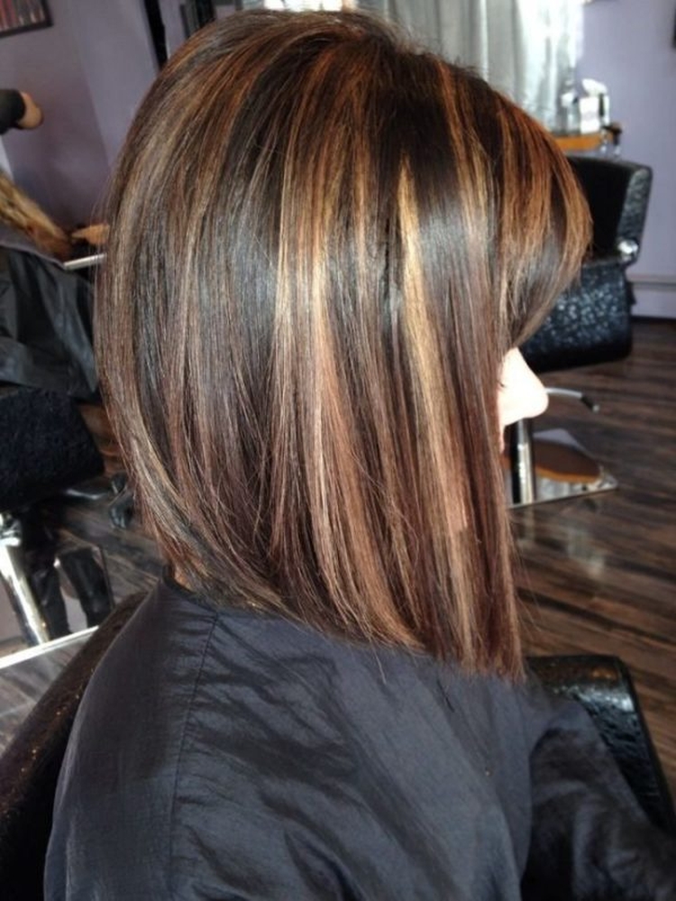 Colored highlights for short hair