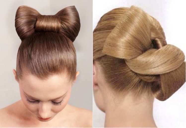 How to make a bow out of hair