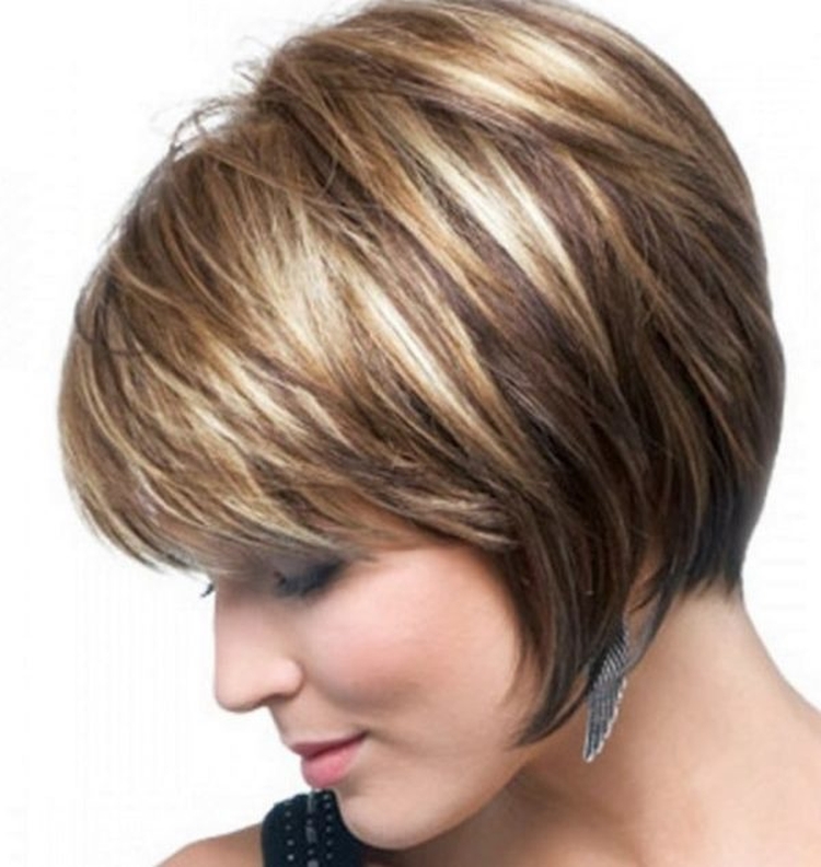 Colored highlights for short hair