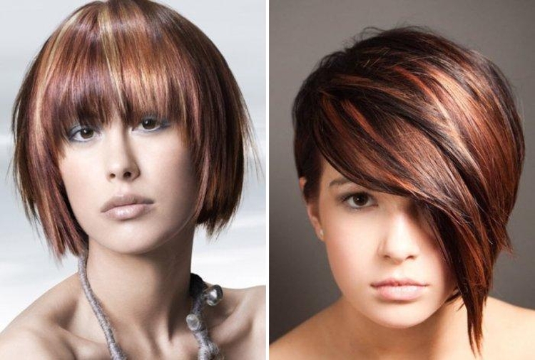 Coloring for short dark hair photo