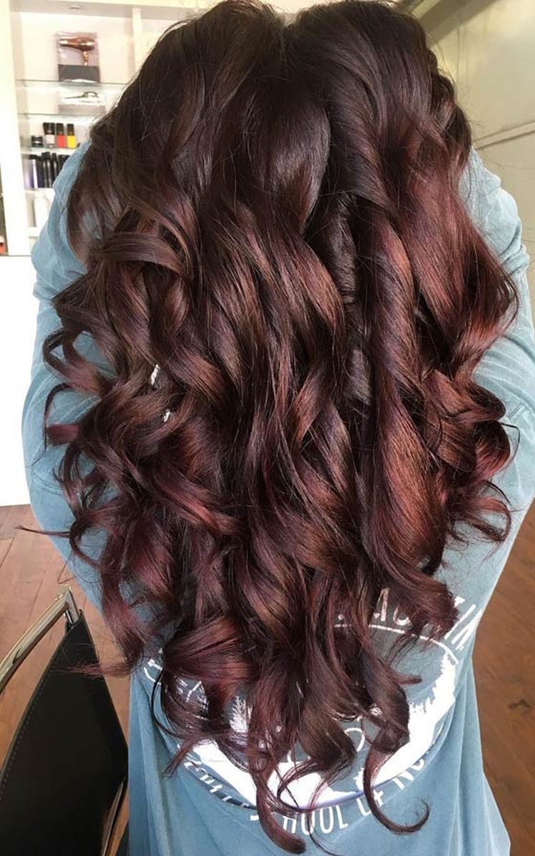 Mahogany hair color photo