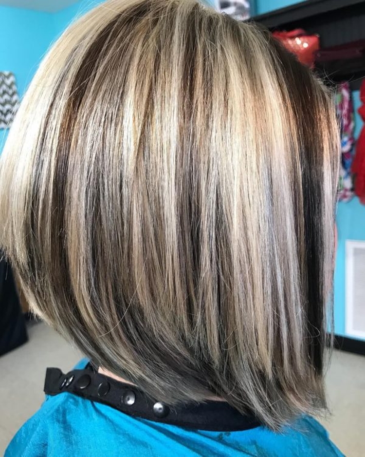 Colored highlights for short hair