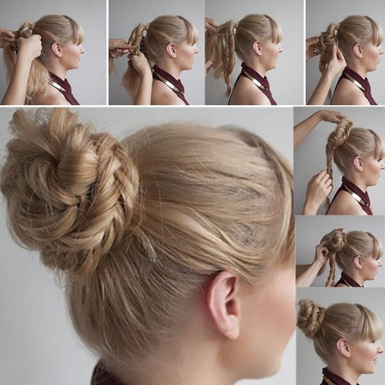 How to make a bump of hair with an elastic band