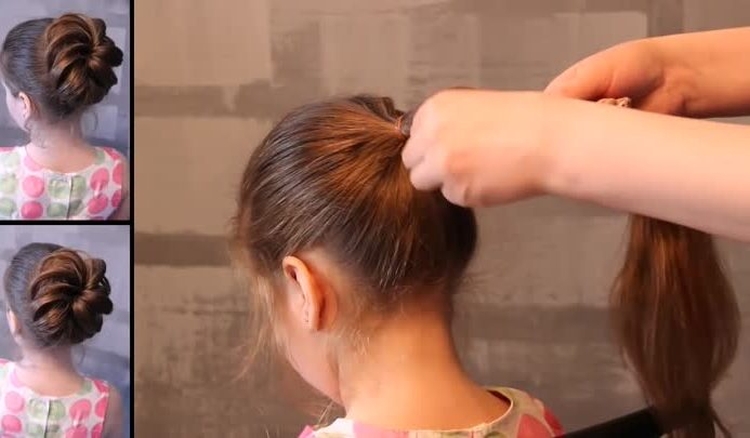 How to make a bump of hair with an elastic band