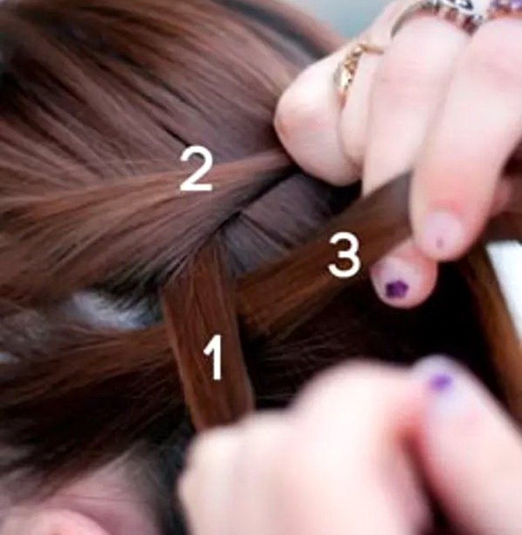 How to braid two side braids of yourself