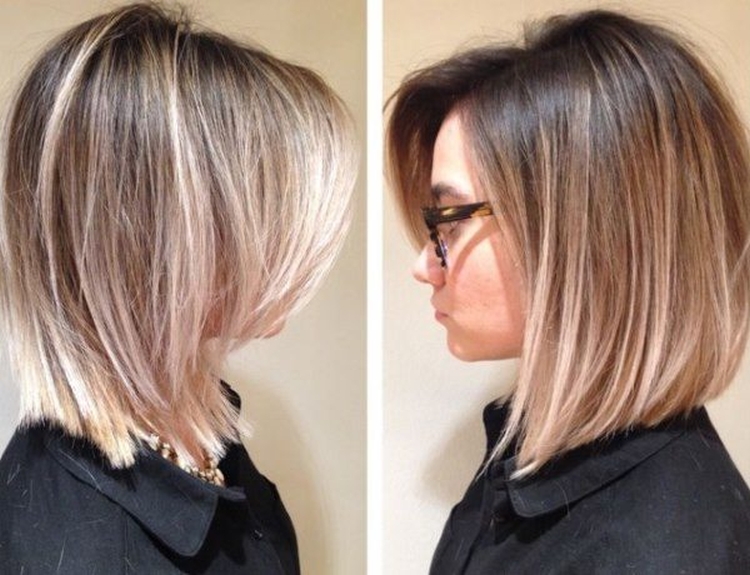 Colored highlights for short hair