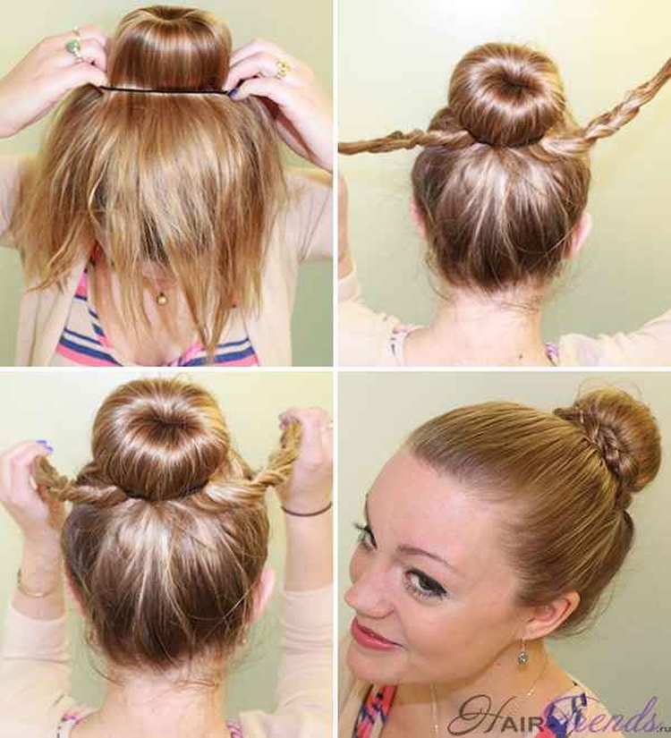 How to make a bump of hair with an elastic band