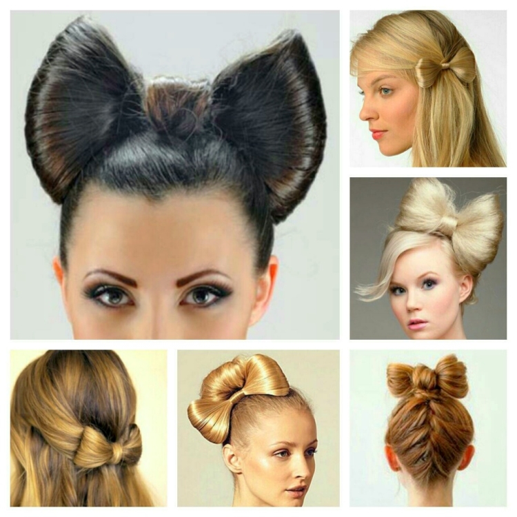 How to make a bow out of hair