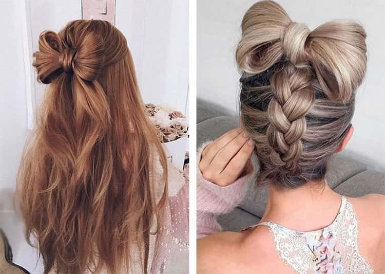 How to make a bow out of hair