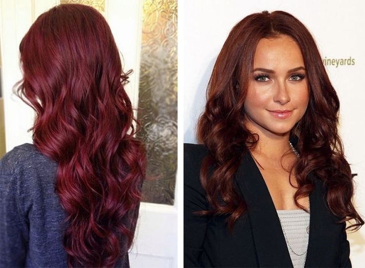 Mahogany hair color photo