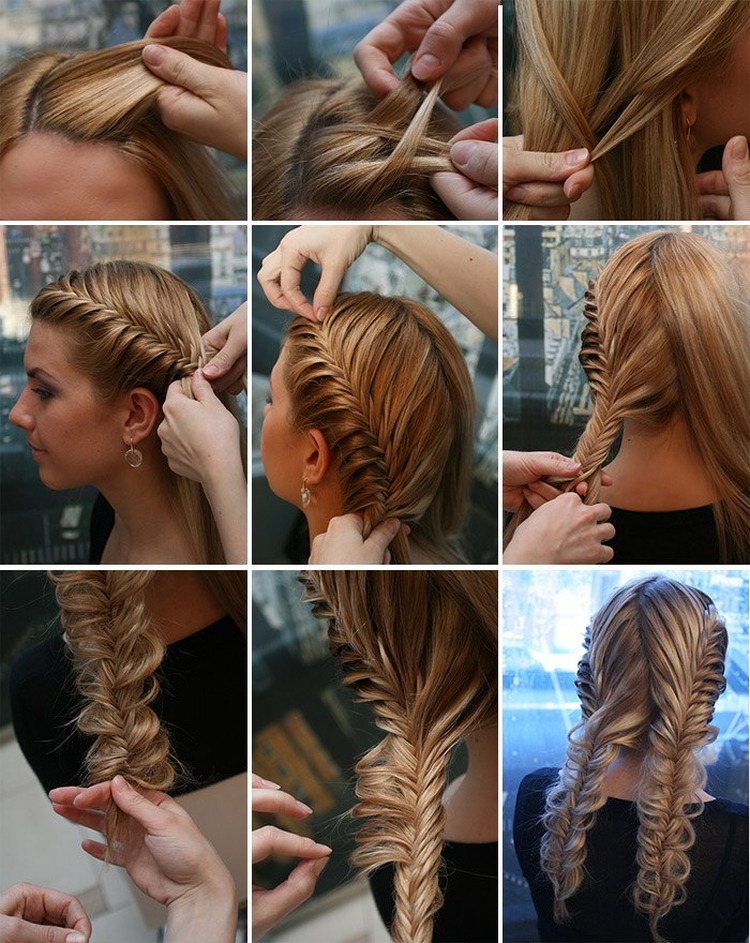 How to braid two side braids of yourself