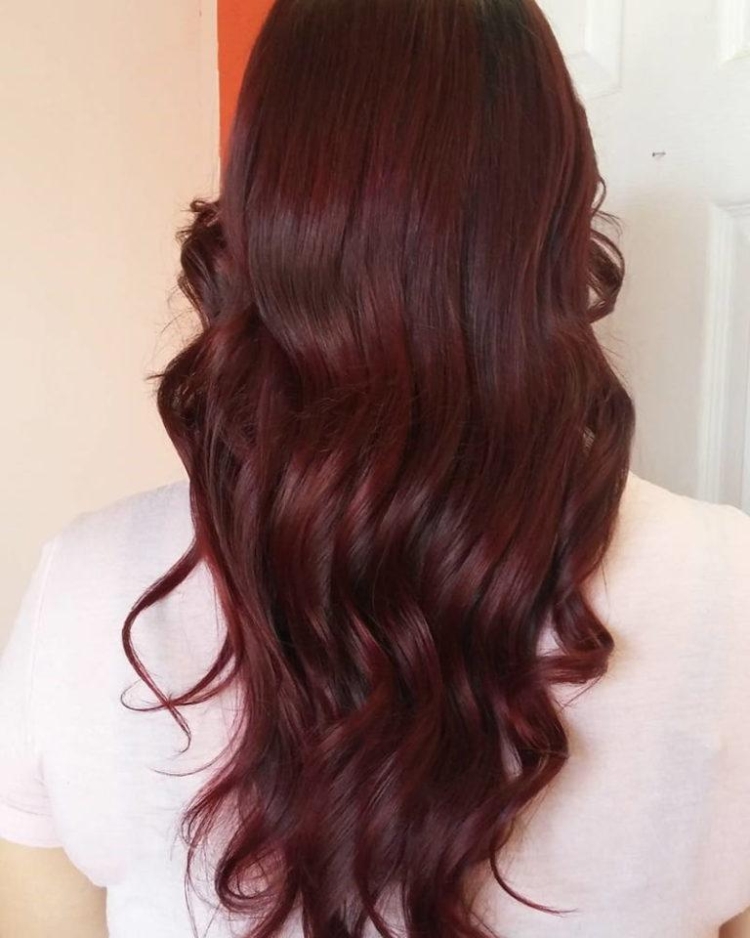 Mahogany hair color photo