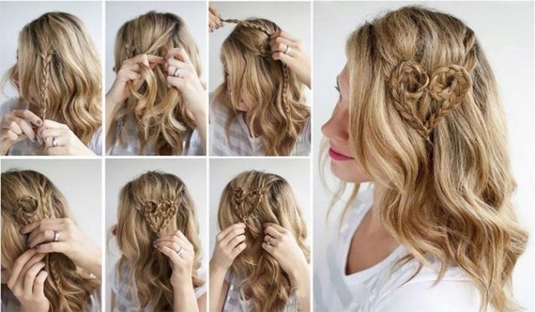 Light hairstyles with loose hair