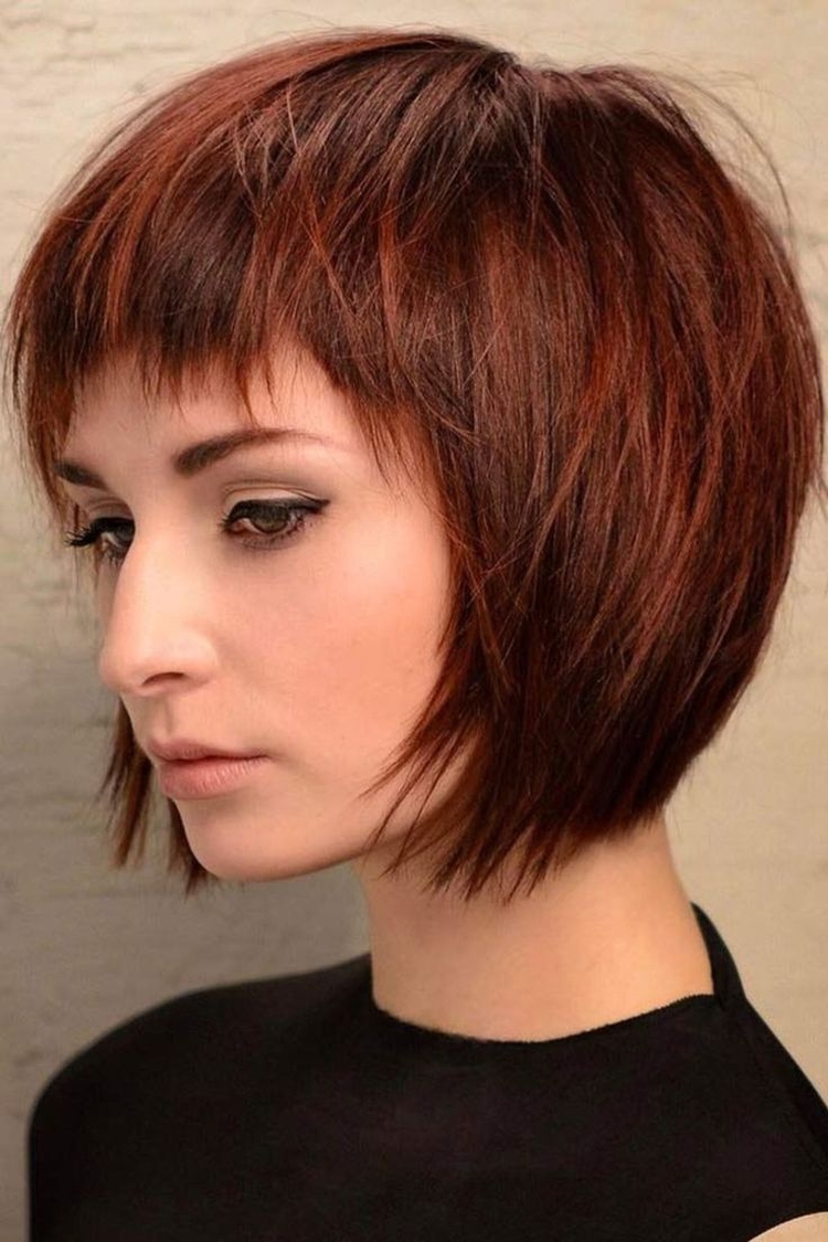 Haircut for short hair with bangs