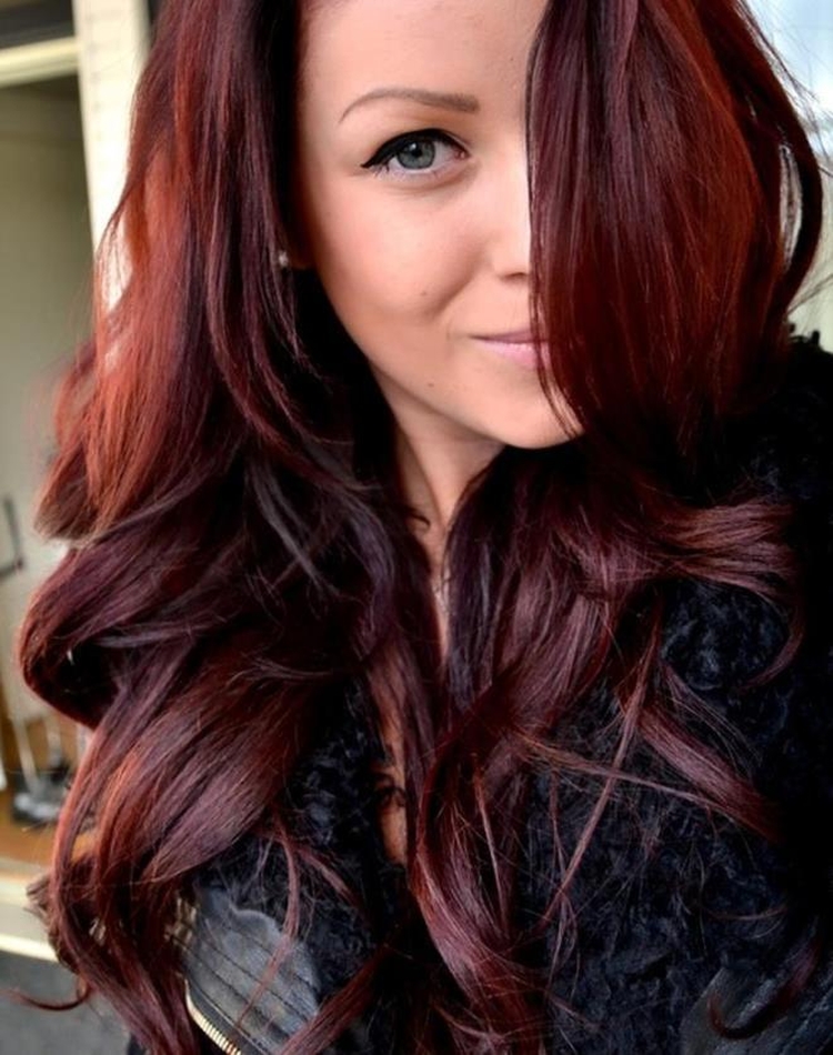 Mahogany hair color photo