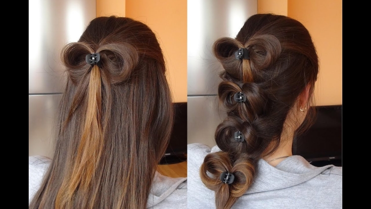 How to make a bow out of hair