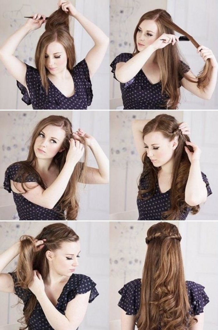 Light hairstyles with loose hair