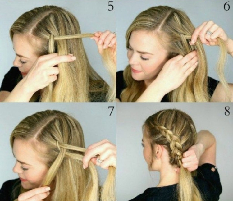 How to braid two side braids of yourself