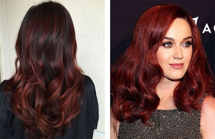 Mahogany hair color photo