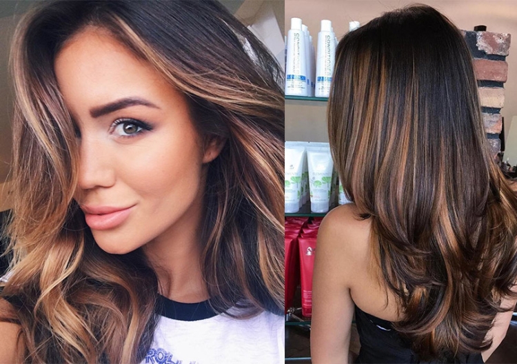 Complex hair coloring for brunettes photo