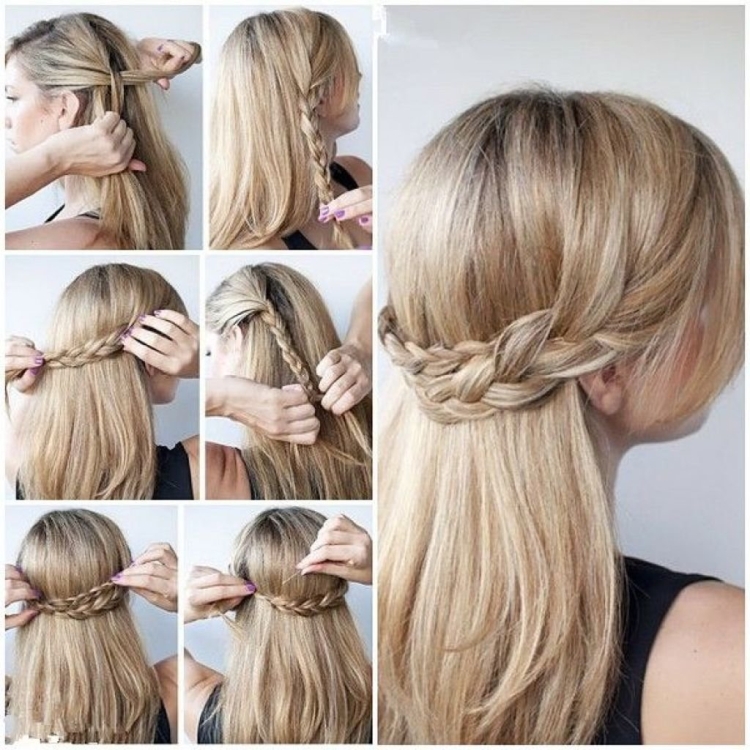 Light hairstyles with loose hair